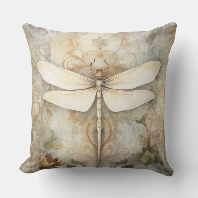 Cojín Decorativo Dragonfly vintage (Anverso)