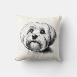 Cojín Decorativo Drawing Maltese Dog