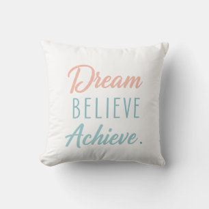 Cojín Decorativo Dream Believe Achieve