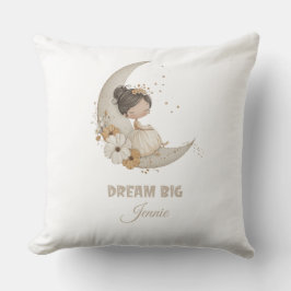 Cojín Decorativo Dream Big Fairy Moon Child - Nombre personalizado