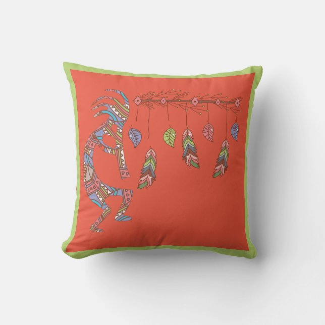 Cojín decorativo Dream Catcher Kokopelli (Anverso)
