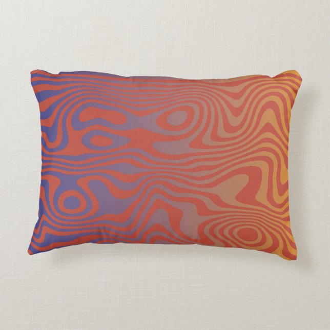 Cojín Decorativo Dream Flow l Abstract Trippy Pattern - No. 01 (Reverso)
