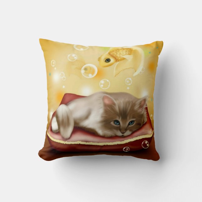 Cojín Decorativo Dream Kitten Cushion (Anverso)