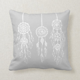 Cojín Decorativo Dreamcatchers bohemias con iluminación gris