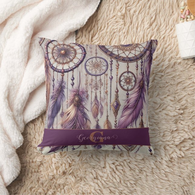 Cojín Decorativo Dreamcatchers Purple & Gold (Manta)