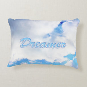 Cojín Decorativo Dreamer puffy nubes blancas y cielo azul