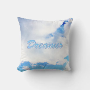 Cojín Decorativo Dreamer puffy nubes blancas y cielo azul