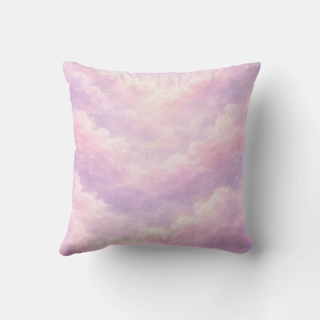 Cojín Decorativo Dreamy Cotton Candy Clouds (Reverso)
