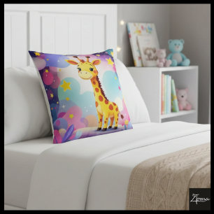 Cojín Decorativo Dreamy Giraffe Cloud Pillow