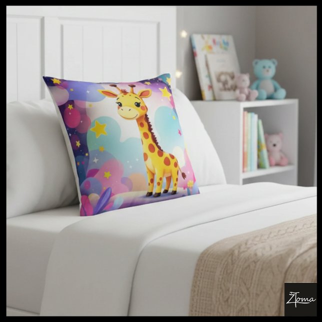 Cojín Decorativo Dreamy Giraffe Cloud Pillow (Subido por el creador)