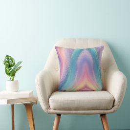 Cojín Decorativo Dreamy Pastel Galaxy Resumen Diseño de Arte