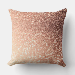 Cojín Decorativo Dreamy Rosa Gold Purpurina - GlitterEfecto Peach