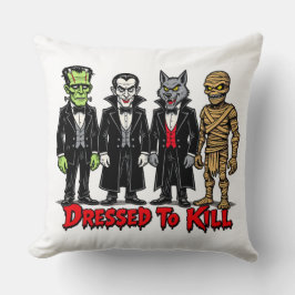 Cojín Decorativo Dressed to Kill Monstruos Clásicos de Cine Gráfico