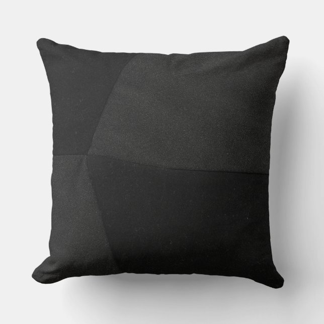 Cojín Decorativo Dril de algodón negro (Anverso)