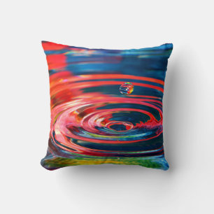 Cojín Decorativo Droplet de agua colorida