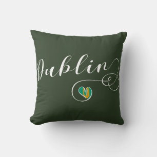 Cojín Decorativo Dublin Heart Throw Cushion, Irlanda