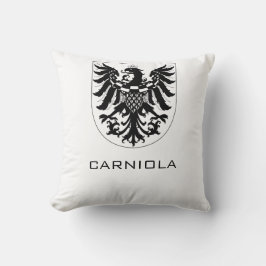 Cojín Decorativo Ducado de Carniola Arte heráldico monocromo