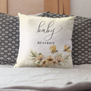Cojín Decorativo Ducha de bebé Abeja de miel pequeña