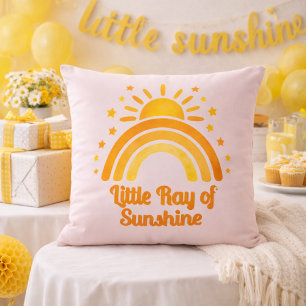 Cojín Decorativo Ducha de Bebé Arcoíris Pequeño Rayo de Sol