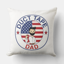 Cojín Decorativo Duct Tape Dad - Throw Pillow (Square)
