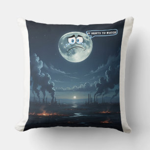 Cojín Decorativo Duele Ver - Si La Luna Pudiera Hablar