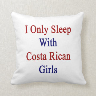 Cojín Decorativo Duermo solamente con los chicas de Rican de la