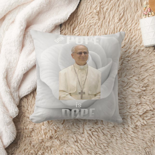 Cojín Decorativo Duh Pope is Dope Throw Pillow (Manta)