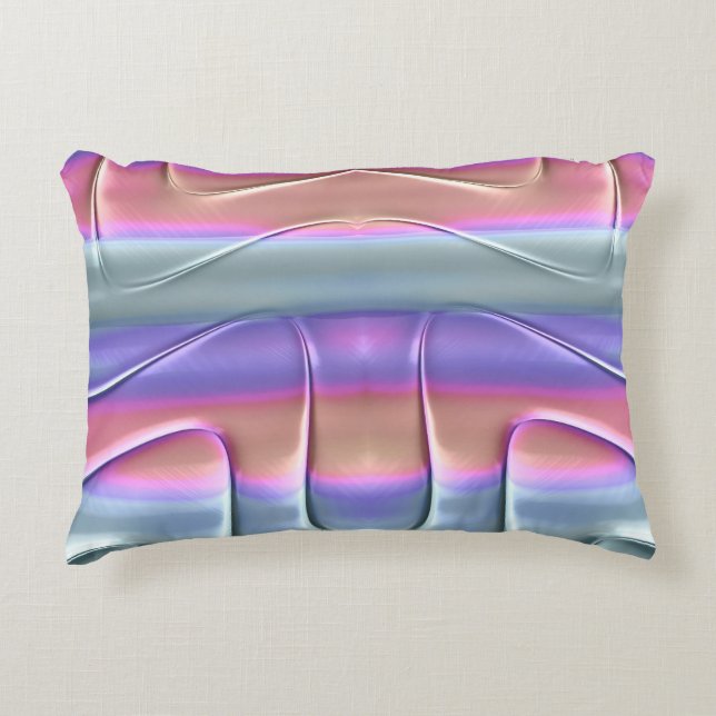 Cojín Decorativo ~ DULCE EN PASTEL ~ Diseño fractal ~ ~ (Anverso)