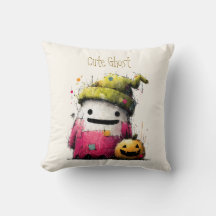 Dulce Fantasma de Parche con Acuarela para Hallowe
