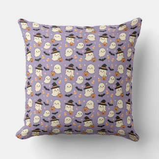 Cojín Decorativo Dulce Fantasma Truco o Regalo Halloween