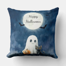 Dulce Fantasma y Gato Negro Halloween