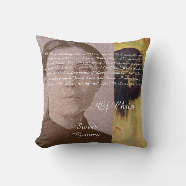 Cojín Decorativo Dulce Gema De Cristo (Anverso)