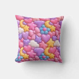 Cojín Decorativo Dulce patrón completo de caramelos 3D