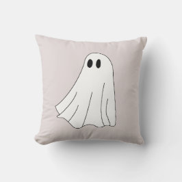 Cojín Decorativo Dulce Patrón de Fantasma Pastel