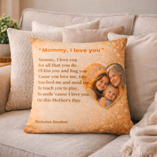Cojín Decorativo Dulce regalo del Día de la Madre de los niños