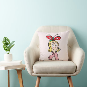 Cojín Decorativo Dulce retrato de Cindy Lou Who