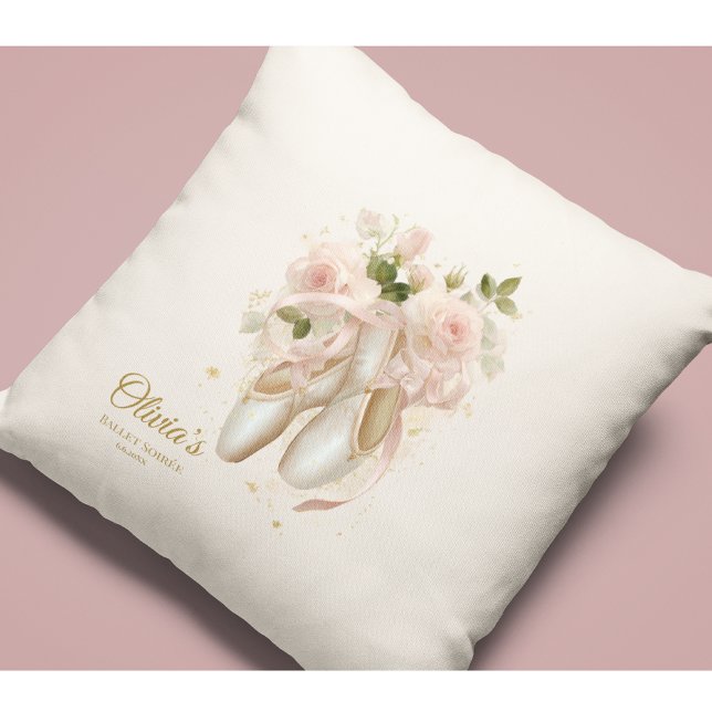 Cojín Decorativo Dulce Rosé Ballet Soirée, personalizado (Subido por el creador)