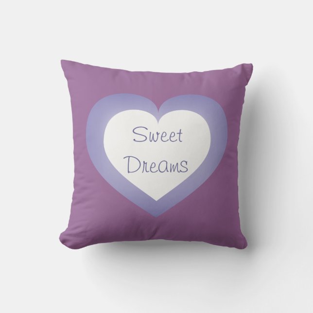 Cojín Decorativo Dulce Sueños Bebé Amor Espuma de lavanda (Anverso)