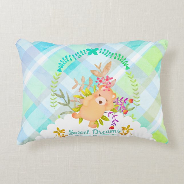 Cojín Decorativo Dulce Sueños Oso Bebé Pillow (Anverso)