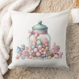 Cojín Decorativo Dulces Caprichosos de Acuarela