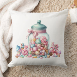 Cojín Decorativo Dulces de Acuarela Caprichosos