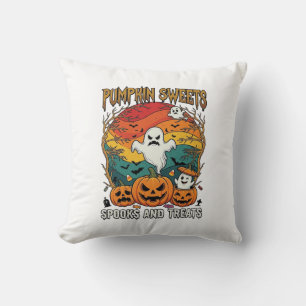 Cojín Decorativo Dulces De Calabaza Espeluznantes Golosinas De Hall