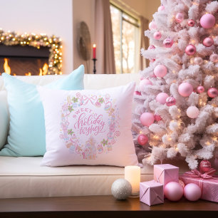 Cojín Decorativo Dulces Pasteles Dulces Deseos Navideños
