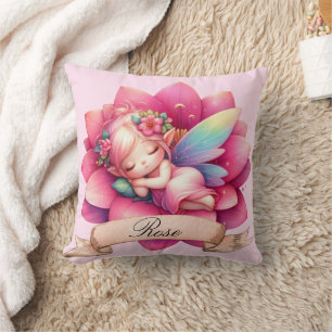 Cojín Decorativo Dulces sueños de hada durmiendo linda y caprichosa