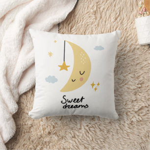 Cojín Decorativo Dulces sueños Luna y estrellas