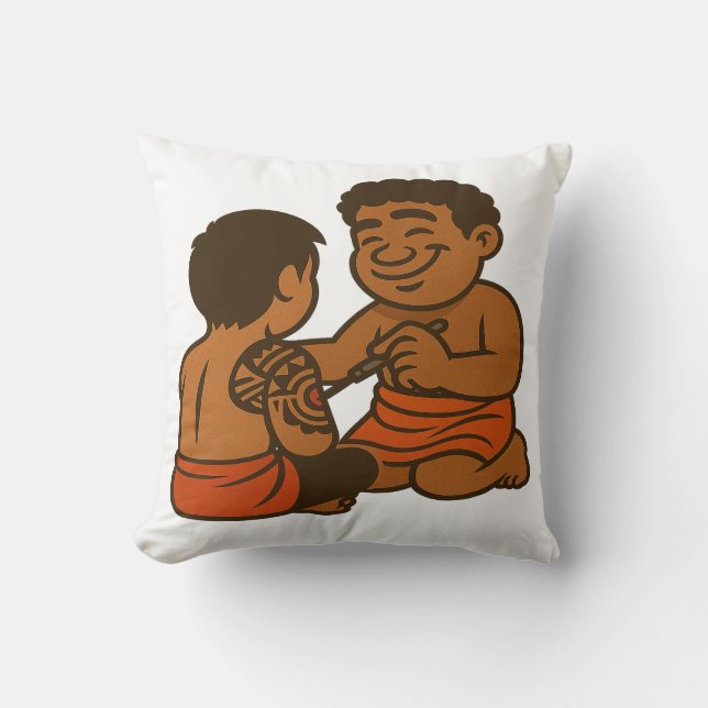 Cojín Decorativo Dumi Tatau Artist (Anverso)