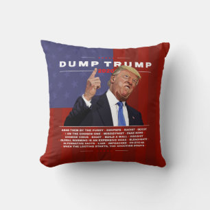 Cojín Decorativo Dump ilustracion Trump 2020