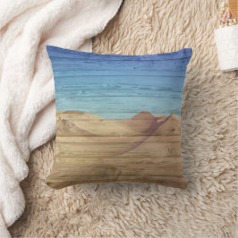 Cojín Decorativo Dunas de arena del desierto Cielo azul hermoso en 