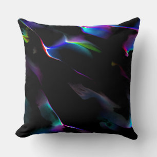 Cojín Decorativo Dunas digitales de color azul oscuro predominante