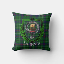 Duncan Scottish Clan Tartán y Escudo